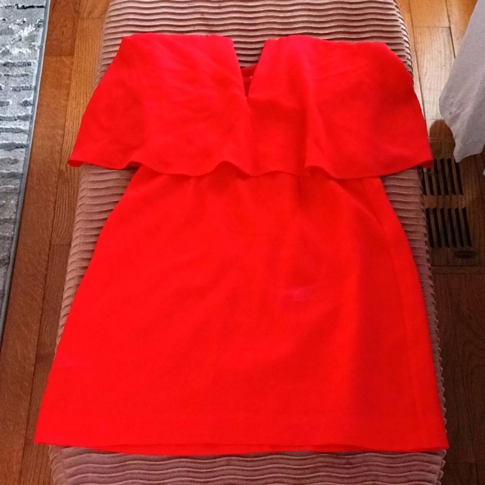 Red Bcbgmaxazria dress size 0